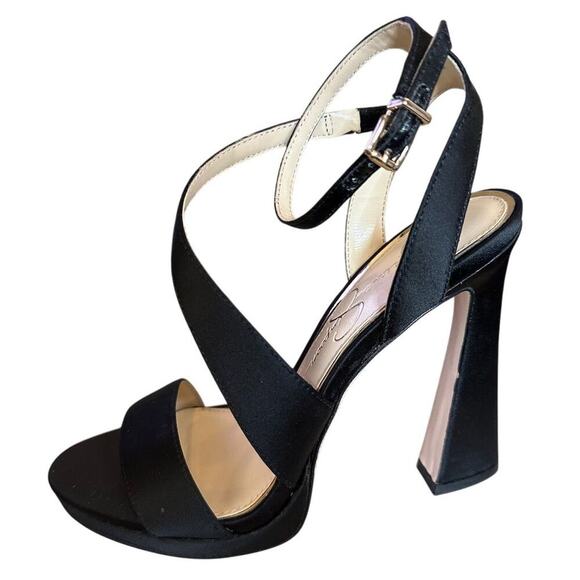 Jessica Simpson Frisco Women's Black Strappy High Heel Sandals Size 6.5 - Picture 5 of 12